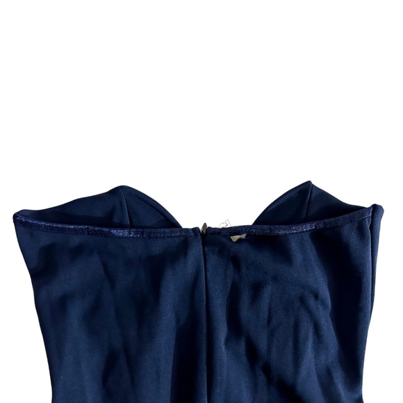 NWT Missguided Strapless Maxi Dress in Navy, Size 8 - Picture 8 of 11